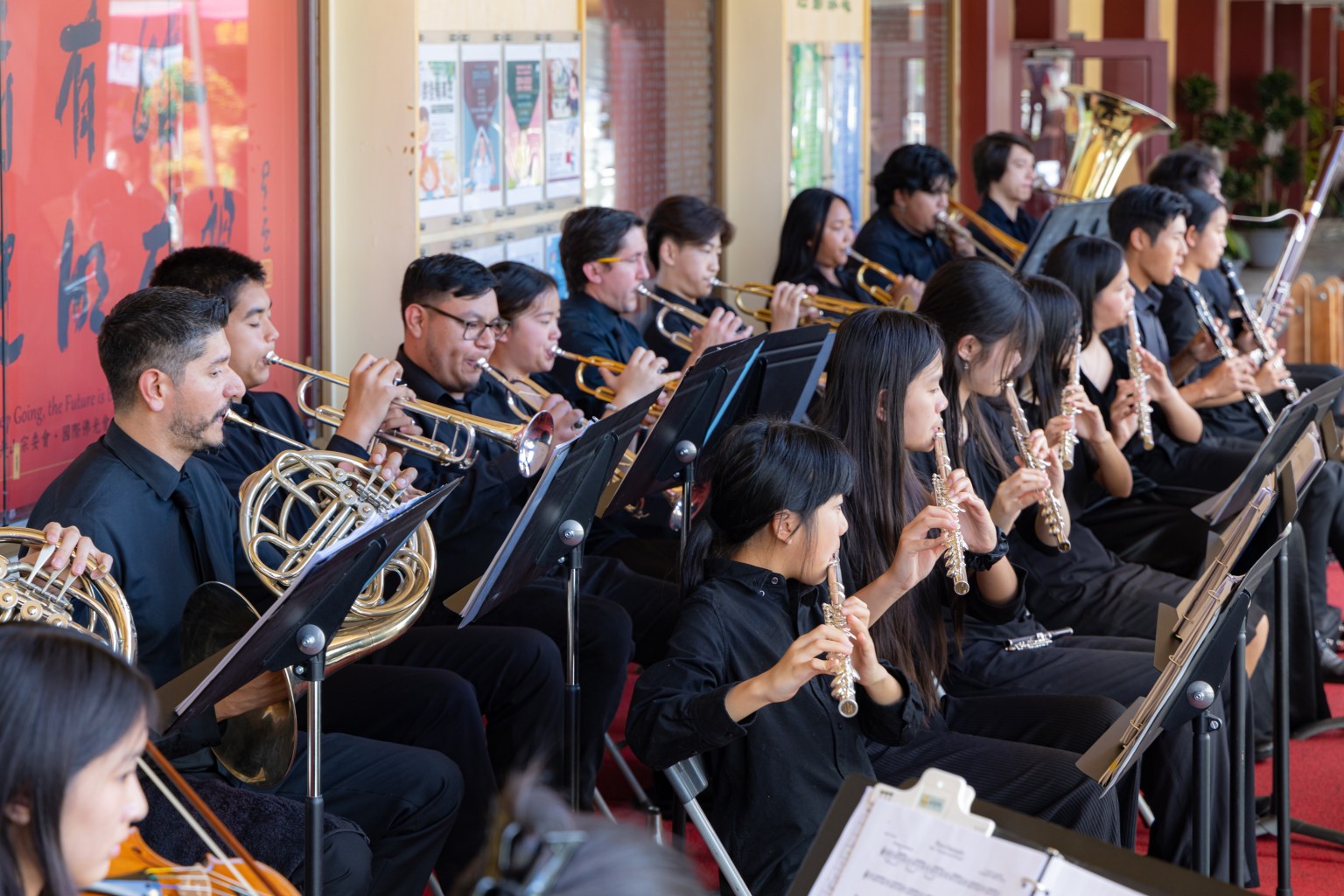 各項管樂賣力演出！